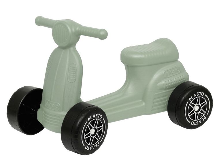 Plasto, skuter, jeździk z cichymi kołami, soft neutrals