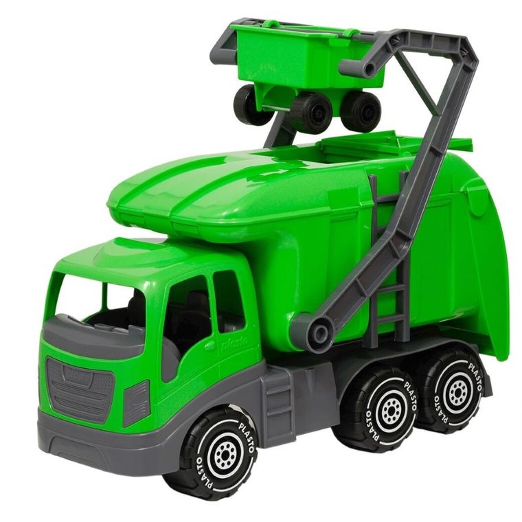 Plasto, śmieciarka, zielona, 40 cm