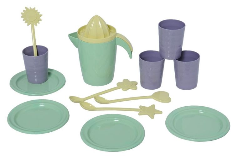 Plasto, zestaw naczyń piknikowych, 14 elementów