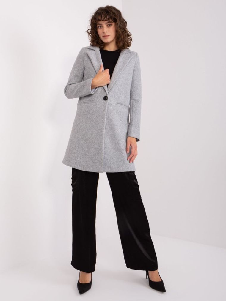 Płaszcz damski, szary, Och Bella