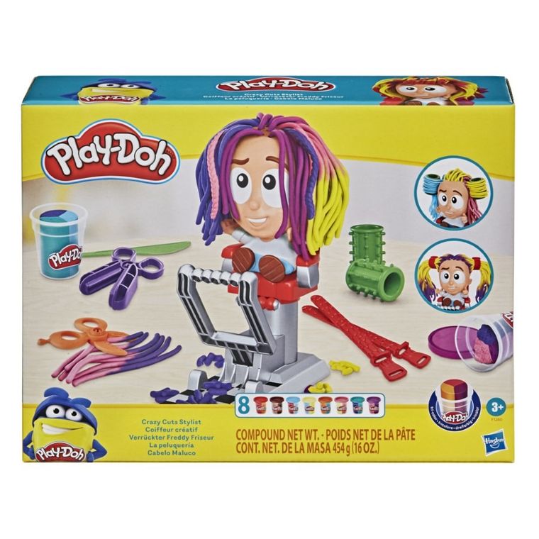 Play-Doh, Fryzjer, 8 tub, zestaw kreatywny