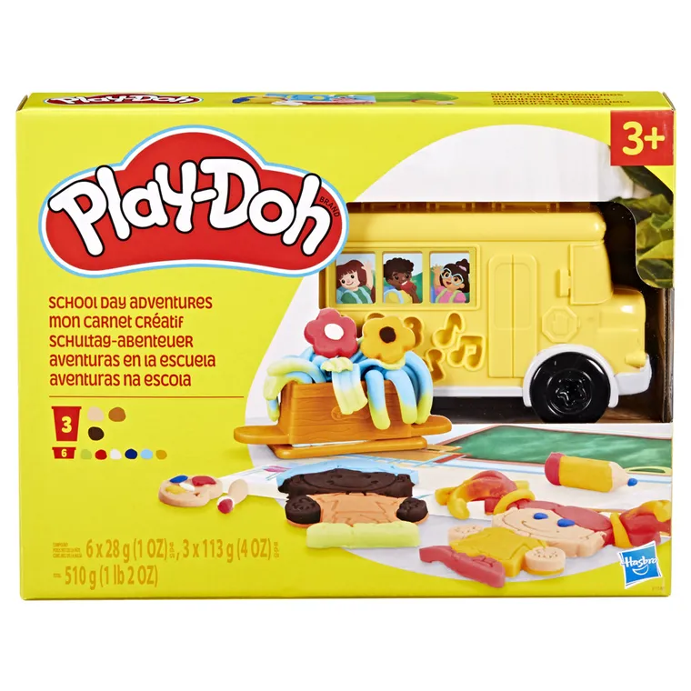 Play-Doh, Szkolne Przygody, zestaw kreatywny, 9 tub