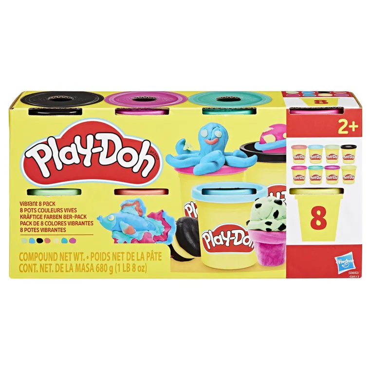 Play-Doh, Żywe Kolory, 8 tub
