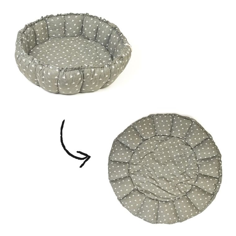 Play&Go, Bloom Organic, mata do zabawy, gniazdo niemowlęce, Birds