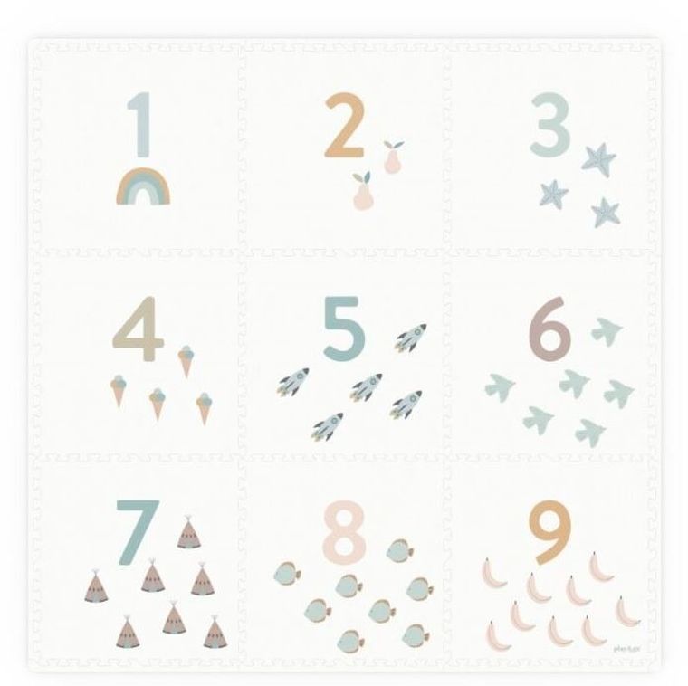 Play&Go, mata piankowa, dwustronna, Numbers, 180-180 cm
