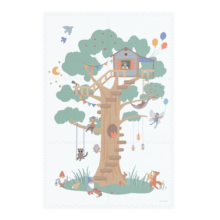 Play&Go, mata piankowa, dwustronna, Treehouse, 120-180 cm
