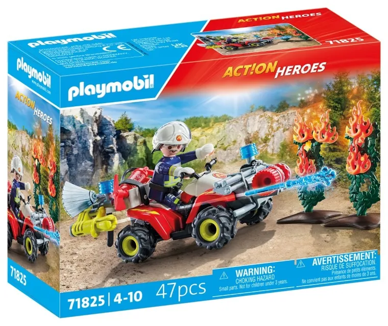 Playmobil, Action Heroes, Quad straży pożarnej w akcji, 71825