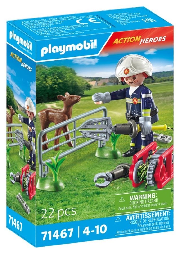 Playmobil, Action Heroes, Straż pożarna - Ratowanie zwierząt, 71467