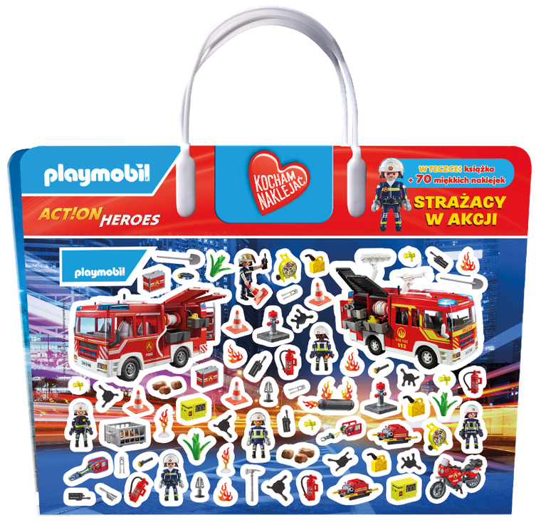 Playmobil Action Heroes. Strażacy w akcji. Kocham naklejać