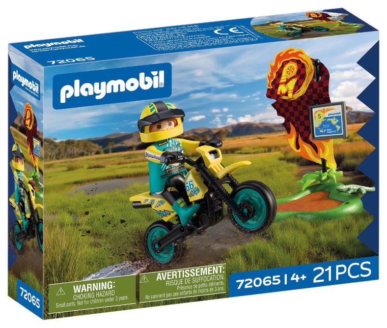 Playmobil, Cars, Terenowy motocykl, 72065