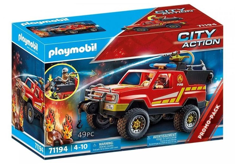 Playmobil, City Action, Ciężarówka Straży Pożarnej, 71194