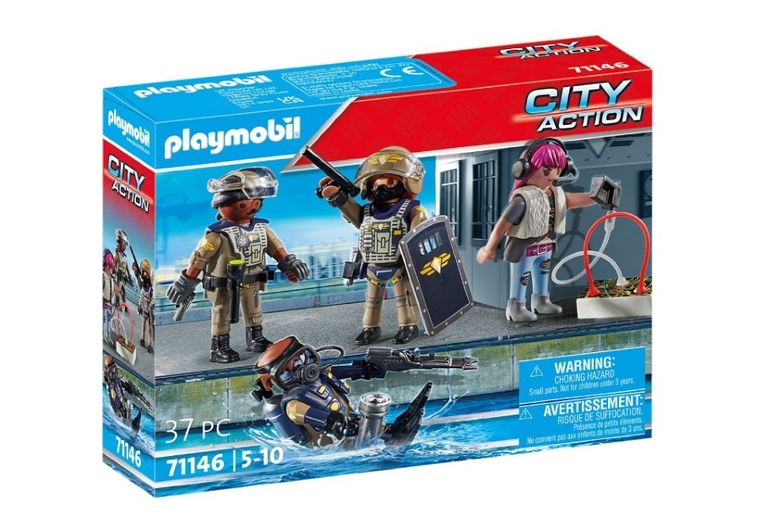 Playmobil, City Action, Jednostka specjalna, zestaw figurek, 71146