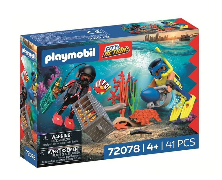 Playmobil, City Action, Nurek policyjny ze skarbem, 72078