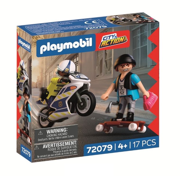 Playmobil, City Action, Pościg motocyklowy, 72079