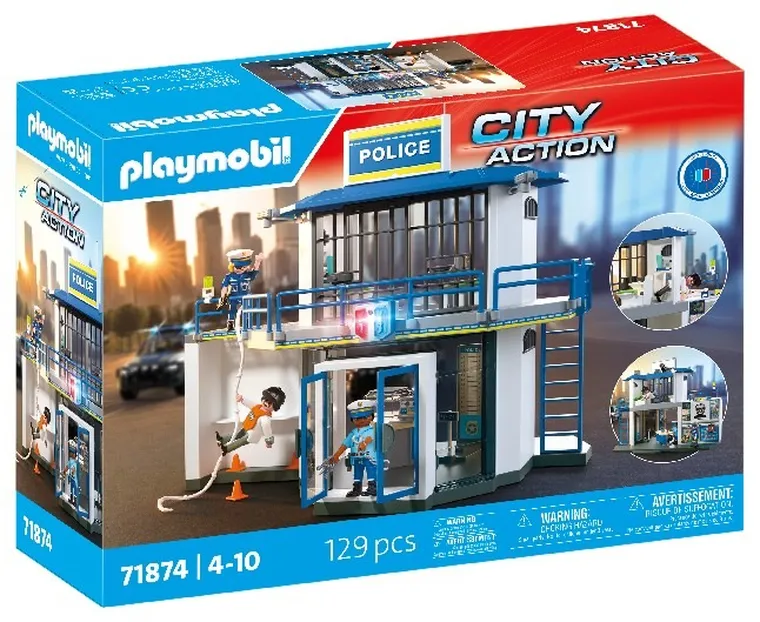 Playmobil, City Action, Posterunek Policji z miejscem przesłuchań, 71874
