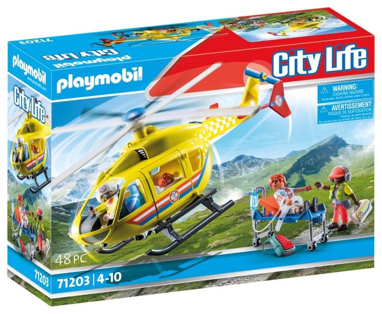 Playmobil, City Life, Helikopter ratunkowy, 71203