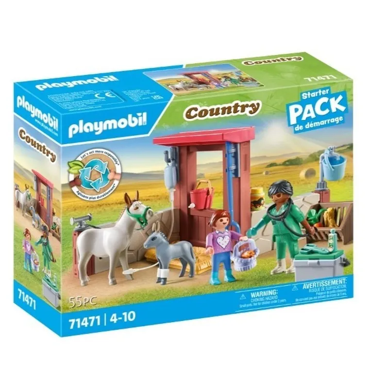 Playmobil, Country, Weterynarz z osiołkami, 71471
