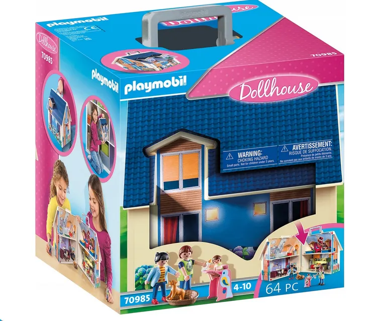Playmobil, Dollhouse, Przenośny domek dla lalek, 70985