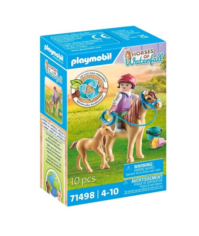 Playmobil, Horses of Waterfall, Dziecko z kucykiem i źrebakiem, 71498