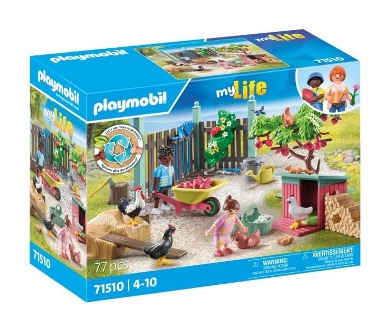 Playmobil, My Life, Mała kurza ferma w ogródku Tiny House, 71510