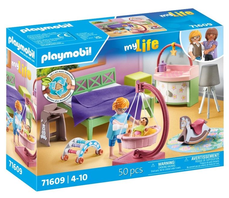 Playmobil, My Life, Sypialnia z kącikiem zabaw dla dzieci, 71609
