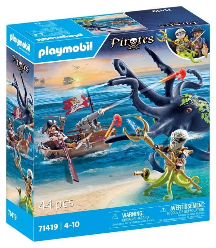 Playmobil, Pirates, Walka z gigantyczną ośmiornicą, 71419
