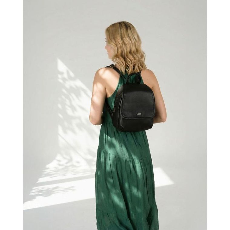 Plecak, czarny, skóra ekologiczna, Rovicky