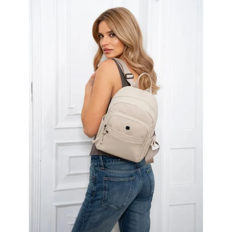 Plecak miejski, beżowy, Peterson