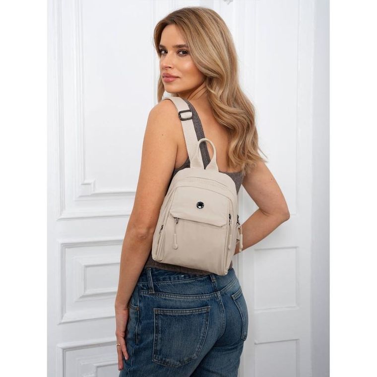 Plecak miejski, beżowy, Peterson