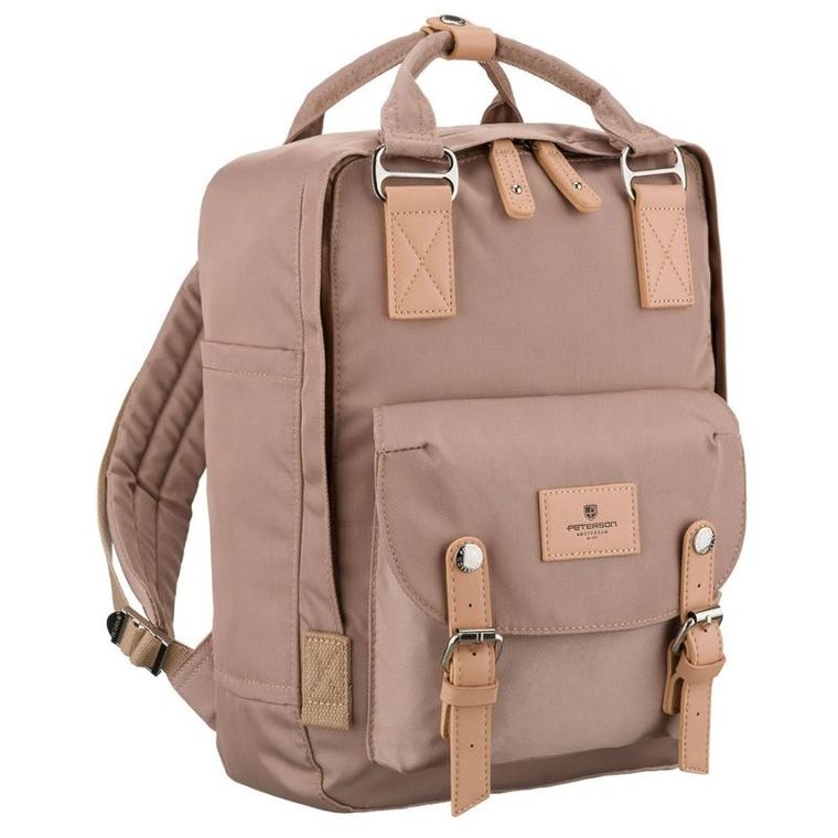 Plecak miejski, beżowy, Peterson