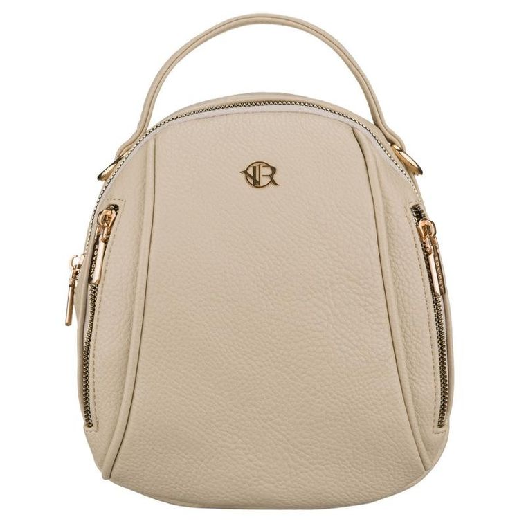 Plecak miejski, jasnobeżowy, skóra ekologiczna, Rovicky