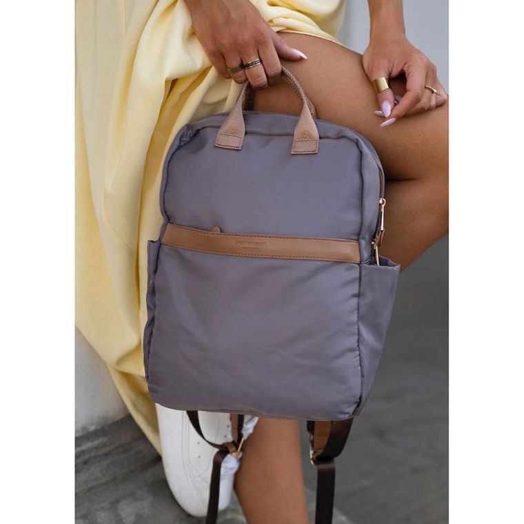 Plecak miejski, szary, Peterson