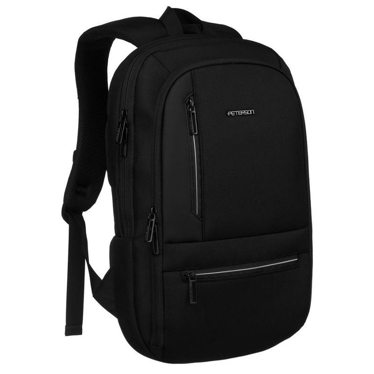 Plecak na laptopa, czarny, Peterson