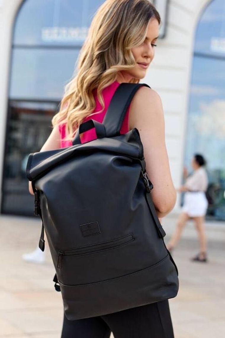 Plecak na laptopa, wodoodporny, czarny, Peterson