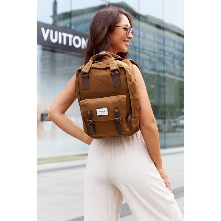 Plecak podróżny, bagaż podręczny do samolotu, brązowy, Himawari