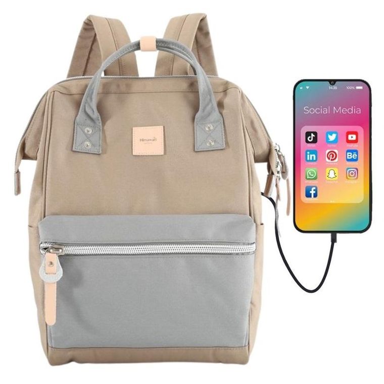 Plecak podróżny, bagaż podręczny do samolotu, brązowy, Himawari