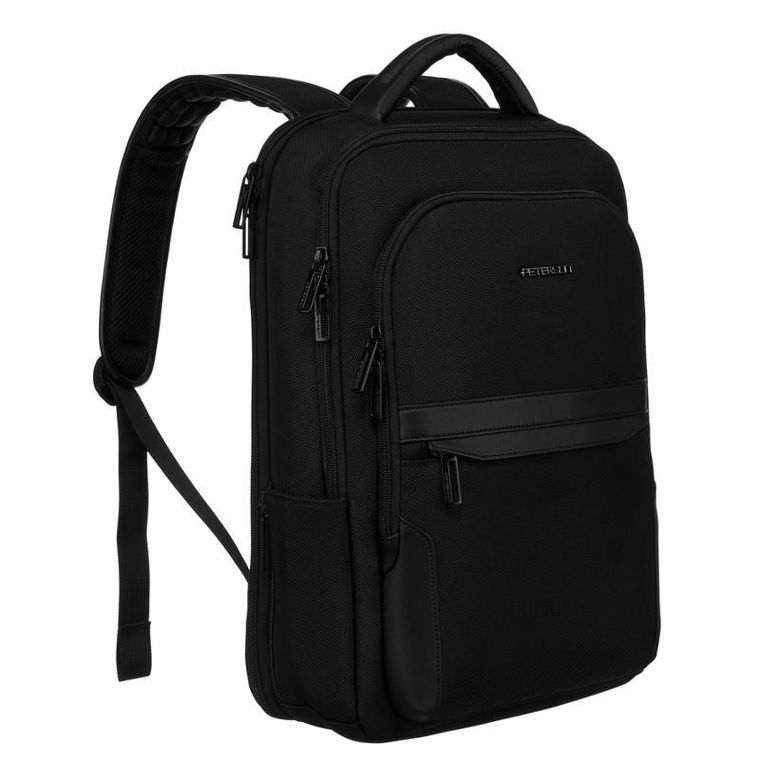 Plecak podróżny, bagaż podręczny do samolotu, czarny, Peterson