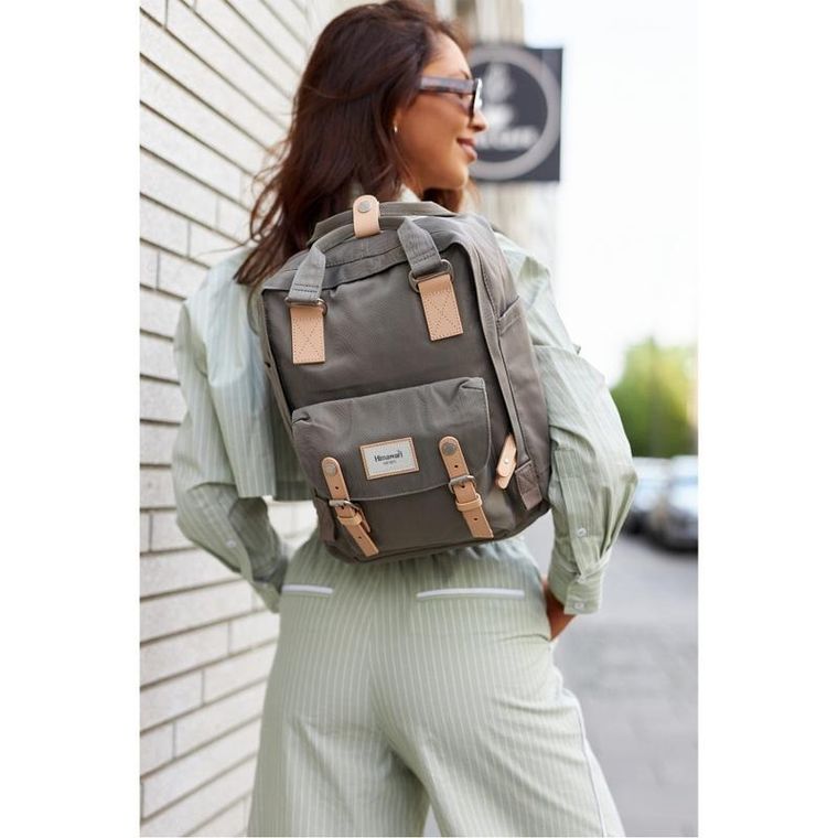 Plecak podróżny na laptopa, bagaż podręczny do samolotu, 14", szary, Himawari