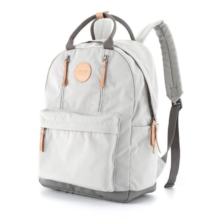 Plecak podróżny na laptopa, bagaż podręczny do samolotu, szary, Himawari