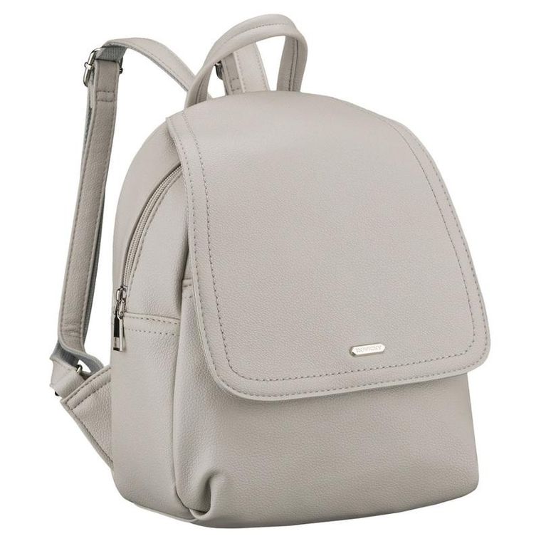 Plecak, szary, skóra ekologiczna, Rovicky