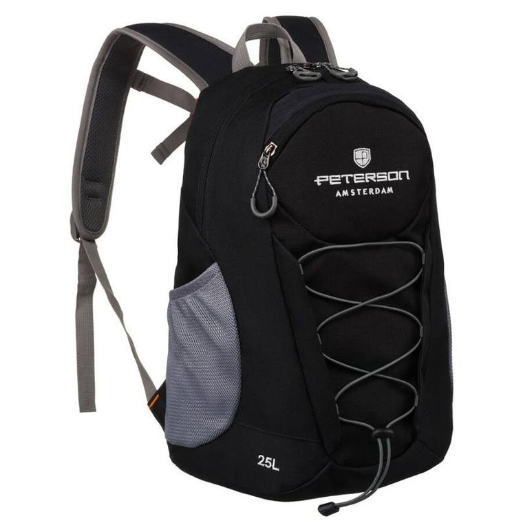 Plecak turystyczny, czarny, Peterson