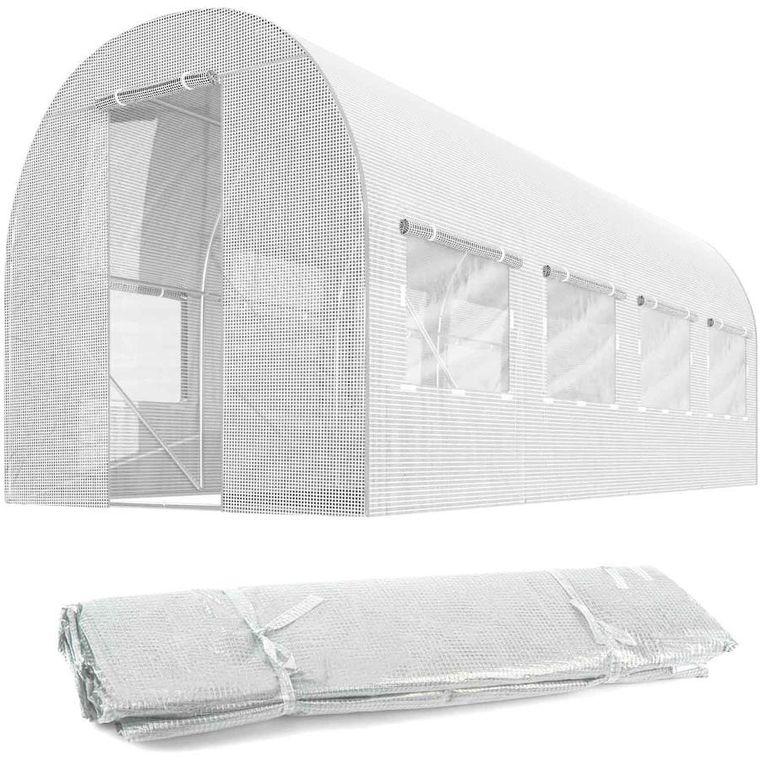 Plonos, folia na tunel ogrodowy, biała, 2-4,5m, 9m2