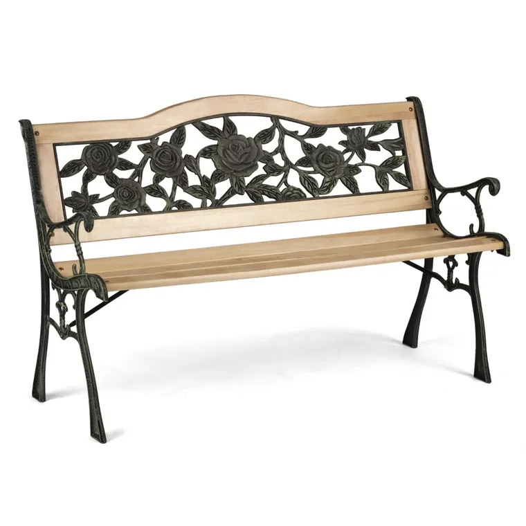 Plonos, Gardi Rose, ławka ogrodowa z oparciem