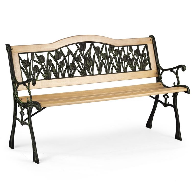Plonos, Gardi Tulip, ławka ogrodowa z oparciem