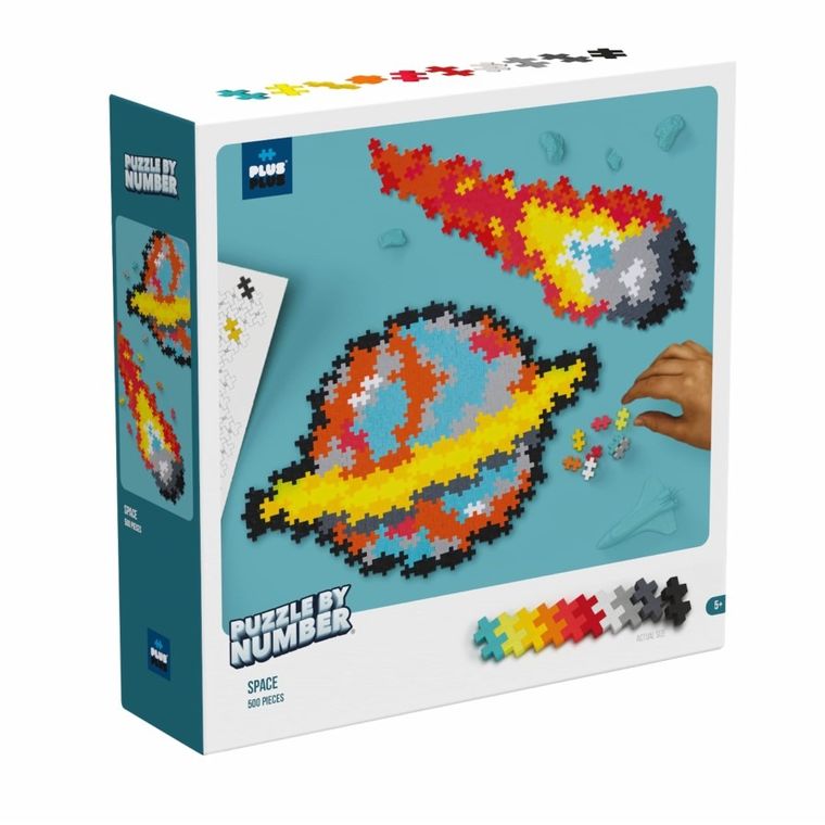 Plus-Plus Mini, Kosmos, puzzle po numerach, 500 elementów