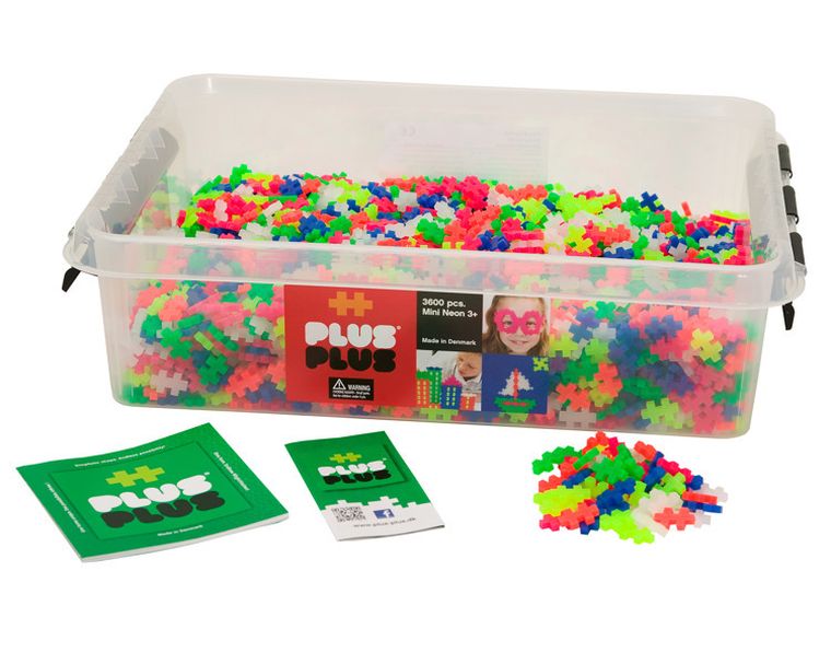 Plus-Plus, Mini Neon, klocki, 3600 szt.