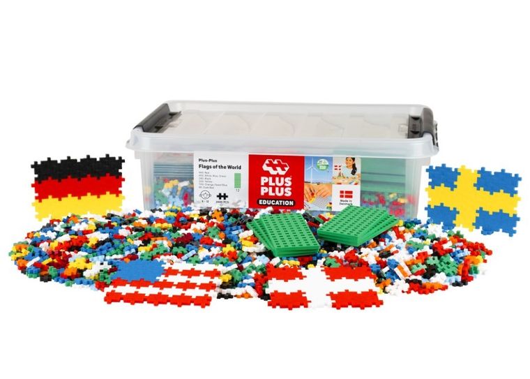 Plus-Plus, Naucz się budować, Flagi, klocki, 2400 elementów