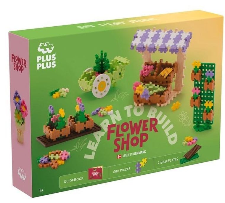 Plus-Plus, Naucz się budować, Kwiaciarnia, klocki, 600 elementów