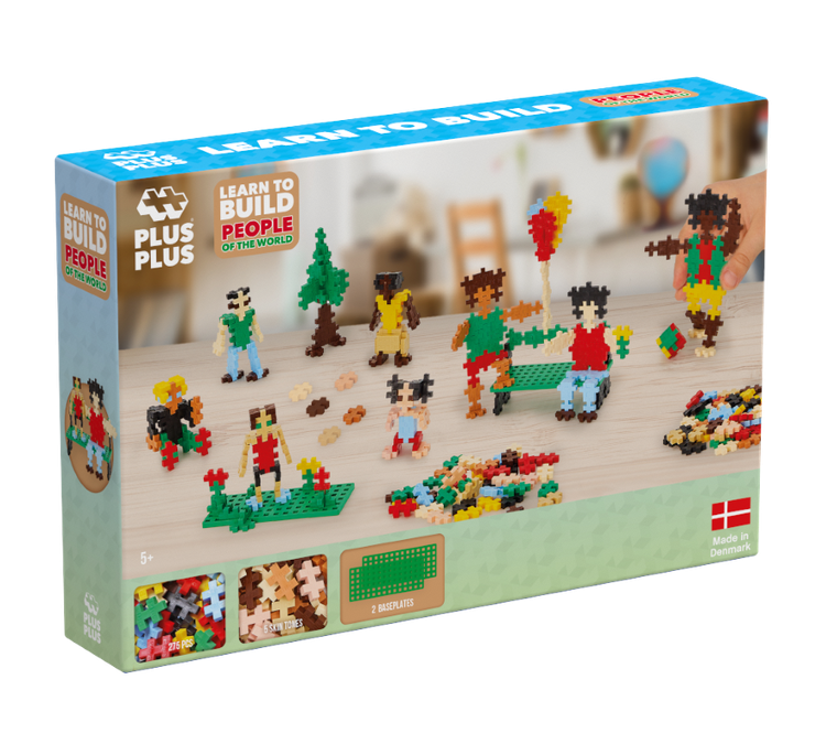 Plus-Plus, Naucz się budować, Ludzie z całego świata, klocki, 280 elementów