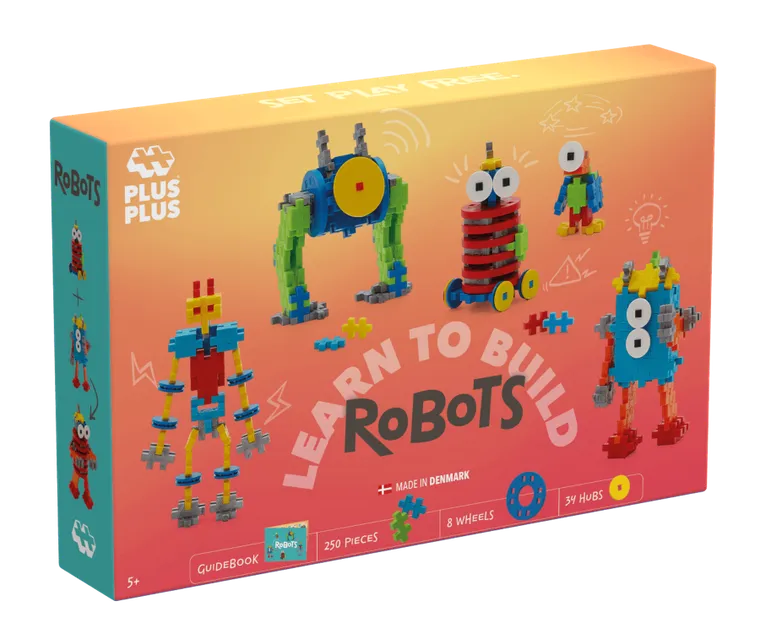 Plus-Plus, Naucz się budować, Roboty, klocki, 275 elementów